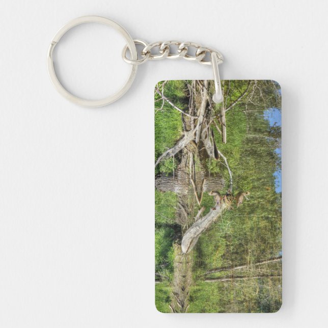Mallard on Pond Keychain (Front)