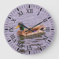 Mallard on the Lake Wall Clock