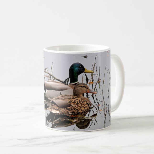 Mallard Pair Ceramic Mug (Front Right)