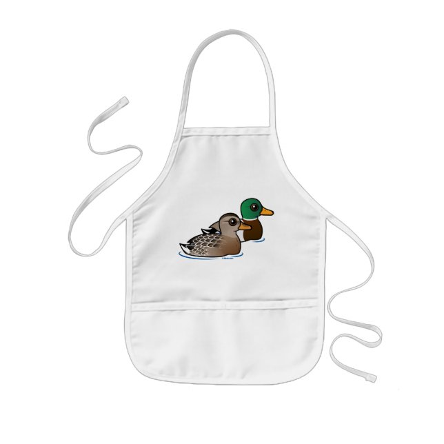 Mallard Pair Kids Apron (Front)