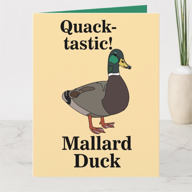 Mallard Quack-Tastic Duck  Card (Front)