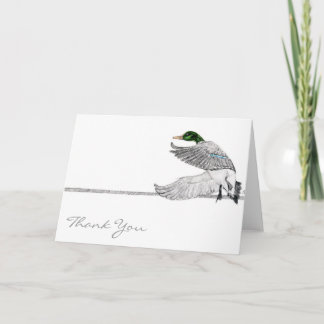 Mallard thank you card
