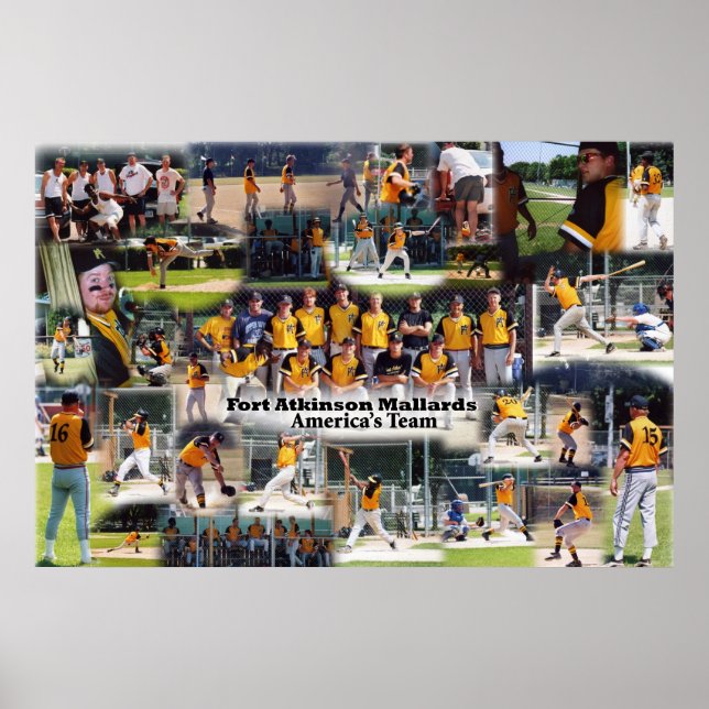 Mallards Collage Poster (Front)