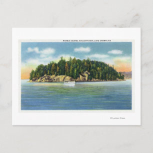 Malletts Bay View of Marble Island Postcard