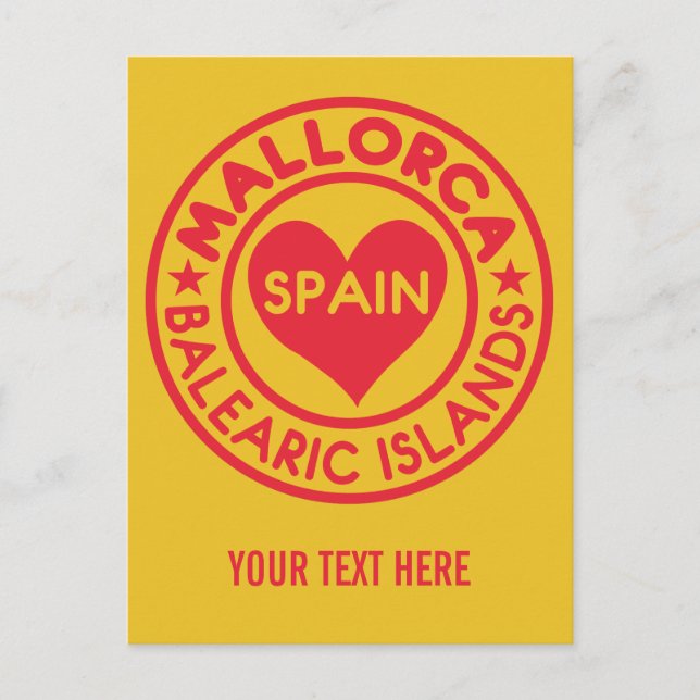 MALLORCA Espagne carte postale personnalisée (Devant)