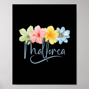 Mallorca Flowers Spain Learic Islands Floral Vacat Poster
