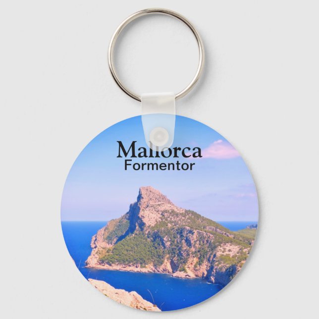 Mallorca Formentor Travel Souvenir Keychain (Front)