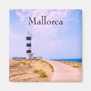 Mallorca Lighthouse in Colonia de Sant Jordi Photo Magnet