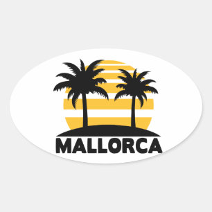 Mallorca Oval Sticker