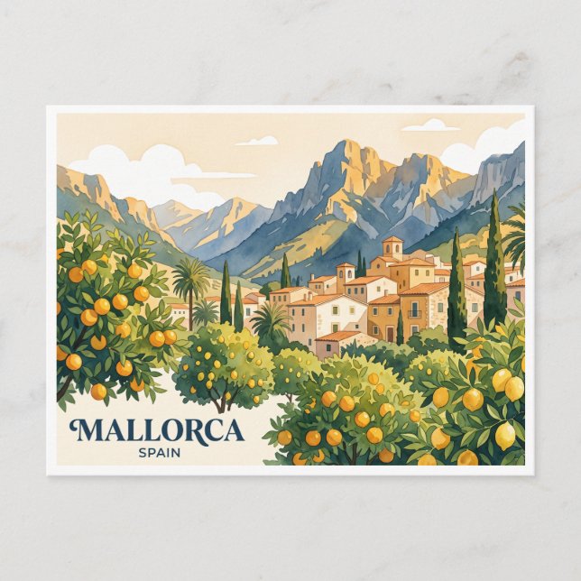 Mallorca Sóller Spain Postcard (Front)
