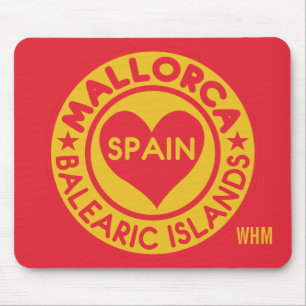MALLORCA Spain custom monogram mousepad
