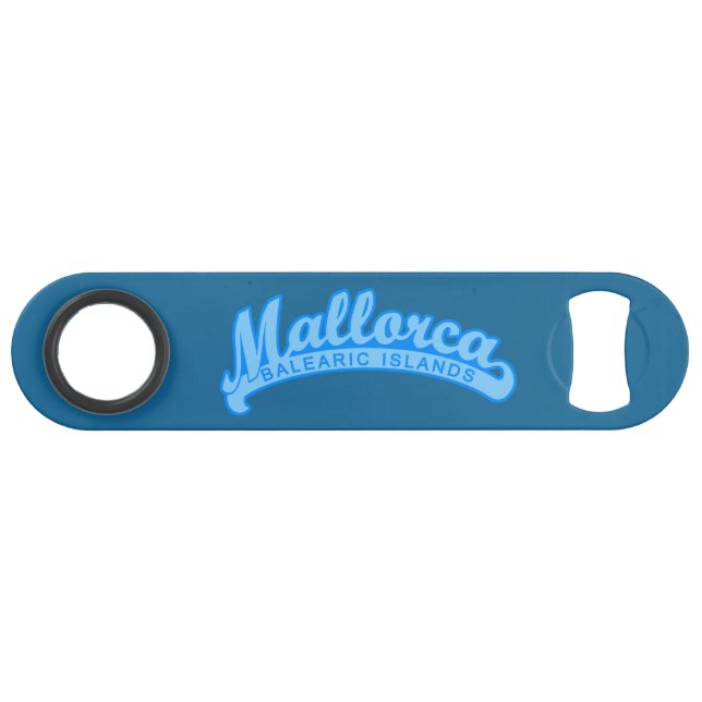 MALLORCA Spain custom text & colour bottle opener Bar Key (Front (Horizontal))