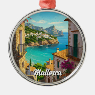 Mallorca Spain Travel Metal Ornament