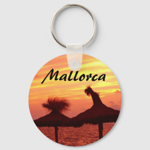Mallorca Sunset Travel Photo Souvenir Keychain