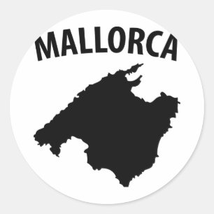 mallorca symbol classic round sticker