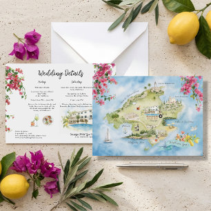 Mallorca Wedding Weekend Map Spain Itinerary