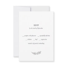 Mallory Minimalist Black White Meal Choice Wedding