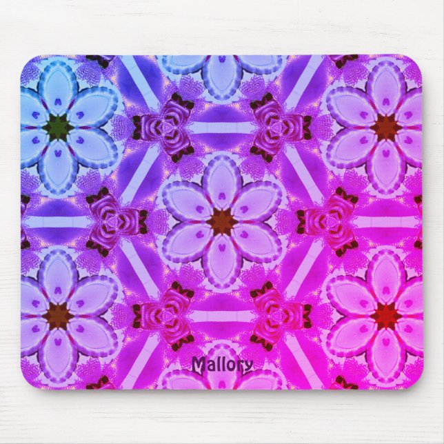 MALLORY ~Ribbons and Bows Pattern ~ Personalized ~ Mouse Pad (Front)