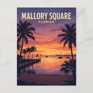 Mallory Square Florida Postcard