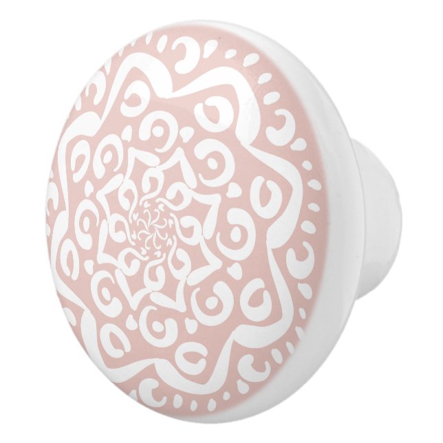 Mallow Mandala Ceramic Knob (Right)