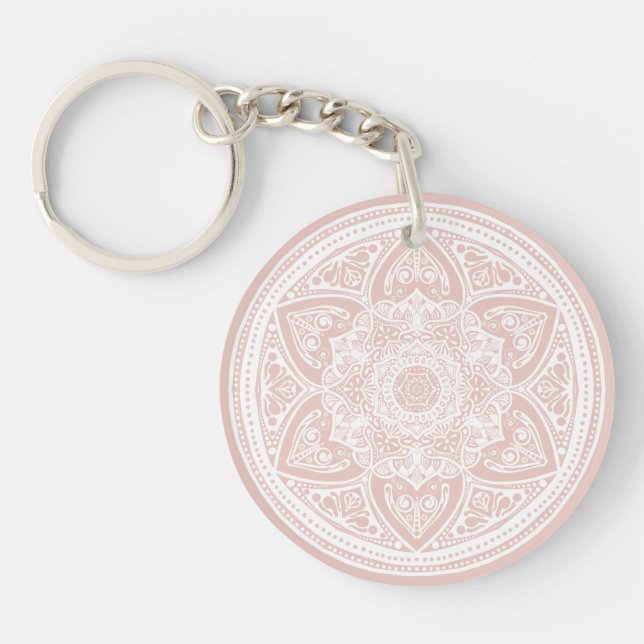Mallow Mandala Keychain (Front)