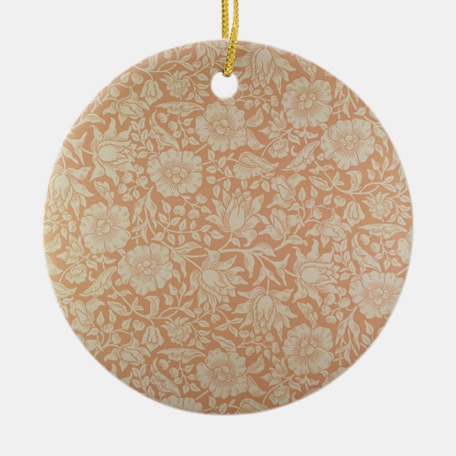 'Mallow' wallpaper design Ceramic Ornament (Front)