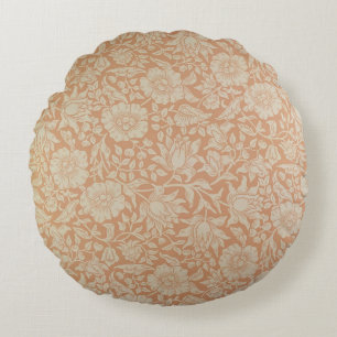 'Mallow' wallpaper design Round Pillow