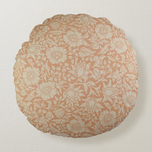 'Mallow' wallpaper design Round Pillow (Front)