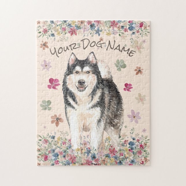 Mally Alaskan Malamute Dog Jigsaw Puzzle (Vertical)