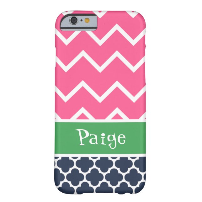 Mally Mac Chevron Quatrefoil Preppy iPhone 6 case (Back)