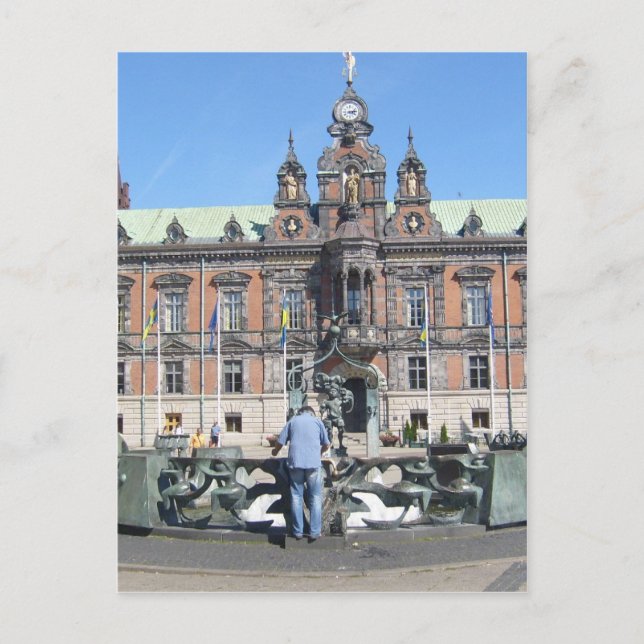 Malmö Sweden - City Hall Postcard (Front)