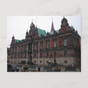 Malmö Sweden - City Hall Postcard