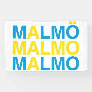 MALMO Swedish Flag Banner
