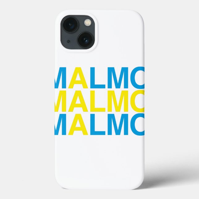 MALMO Swedish Flag Case-Mate iPhone Case (Back)
