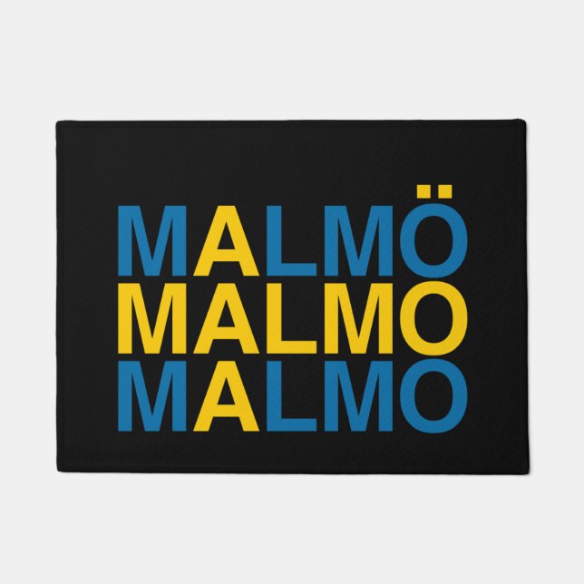 MALMO Swedish Flag Doormat (Front)
