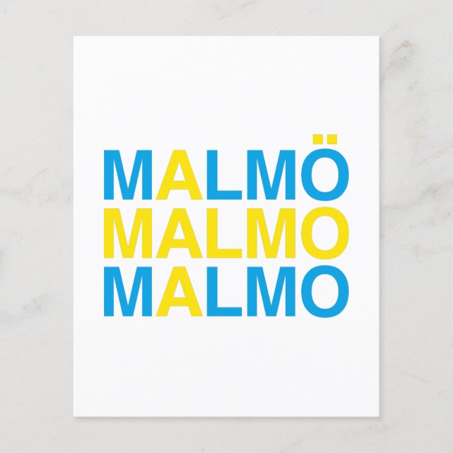 Malmo Swedish Flag Flyer (Front)