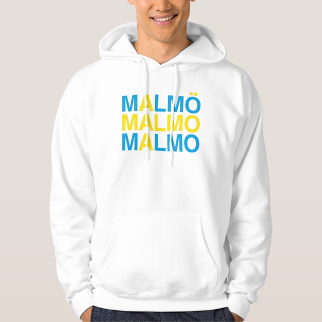 MALMO Swedish Flag Hoodie (Front)