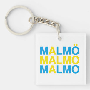 MALMO Swedish Flag Keychain