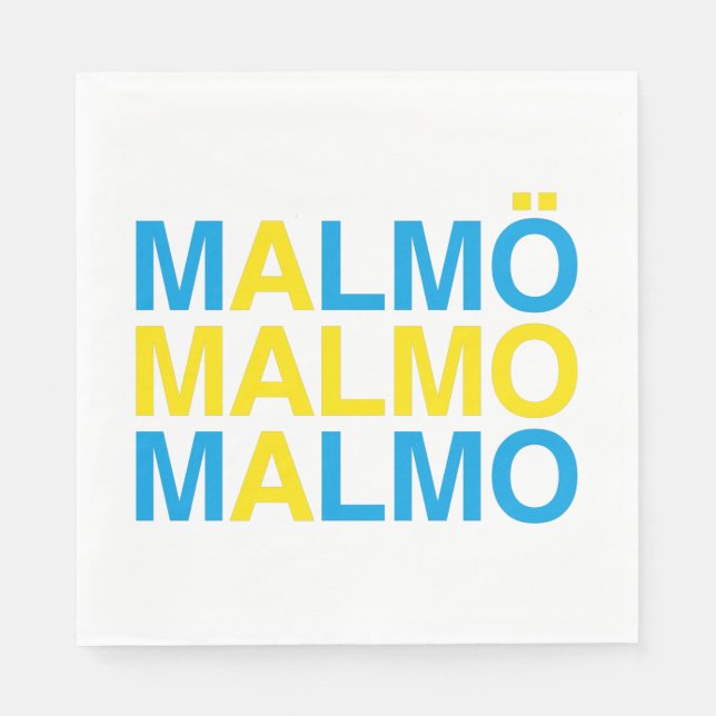 MALMO Swedish Flag Napkin (Front)