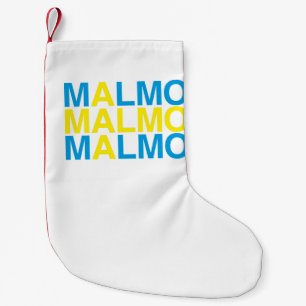 MALMO Swedish Flag Small Christmas Stocking
