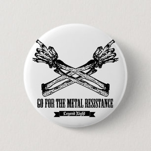 Maloik Bones (Black ver.) 2 Inch Round Button