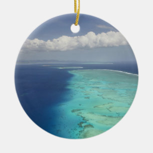 Malolo Barrier Reef off Malolo Island, Fiji Ceramic Ornament