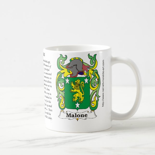 Malone Family Coat of Arms mug (Right)