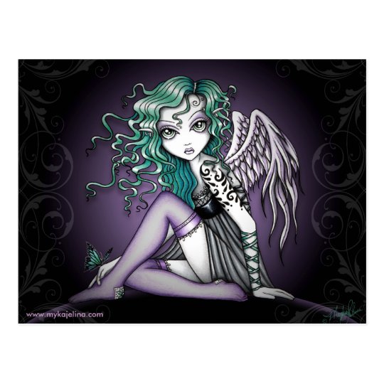 Malory Cute Little Tattoo Angel Postcard