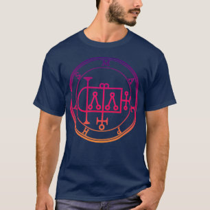 Malphas Sigil Builds Houses Purple Orange T-Shirt