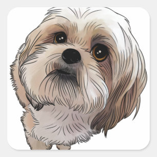 Malshi Mal-shi Square Sticker