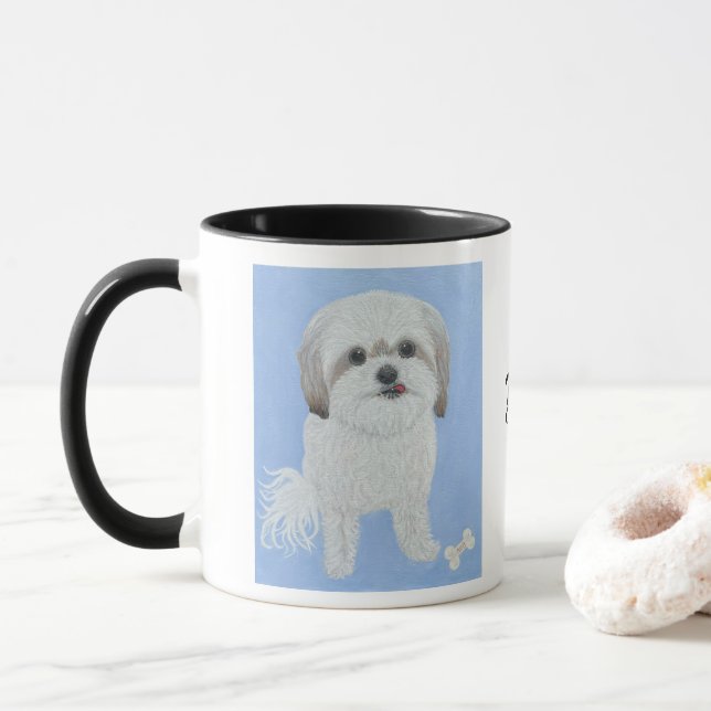 Malshi Painting Combo Mug With Text (With Donut)