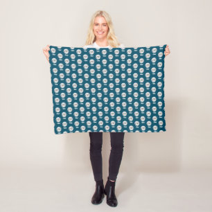Malshi Turquoise Fleece Blanket