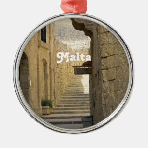 Malta Alleys Metal Ornament