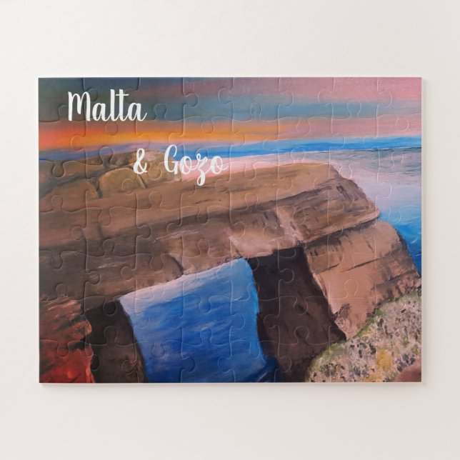 Malta and Gozo souvenir Puzzle (Horizontal)